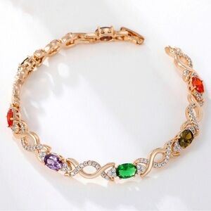 Tennis Bracelet | CZ Stone Wristband | 18K Gold Plated Luxury Jewelry